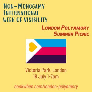 NonMonogamy Week of Visibility - London Summer Picnic Social (18 July 2024)