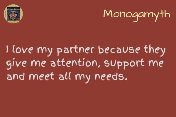 I love my partner because they give me attention, support me and meet all my needs.