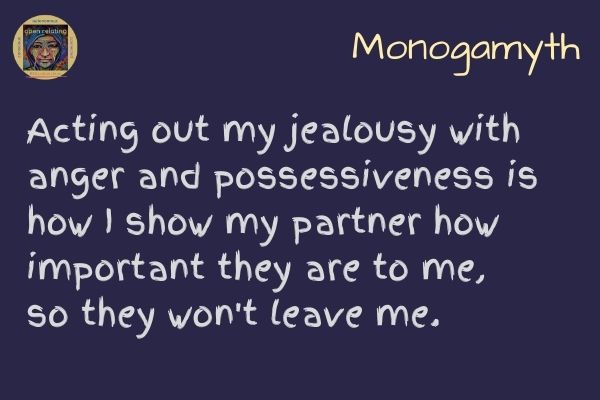 Acting out my jealousy with anger and possessiveness is how I show my partner how important they are to me, so they won't leave me. 