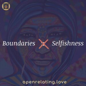 Boundaries is not Selfishness