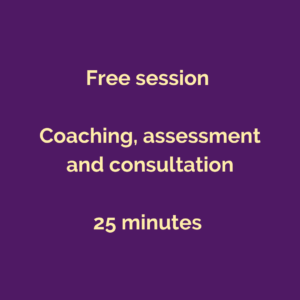 Free introduction or short coaching session (25 minutes)